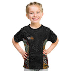 Personalised NAIDOC Deadly 50 Years Kid T Shirt Minimalist Aboriginal Art