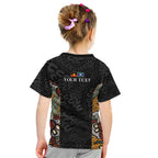 Personalised NAIDOC Deadly 50 Years Kid T Shirt Minimalist Aboriginal Art