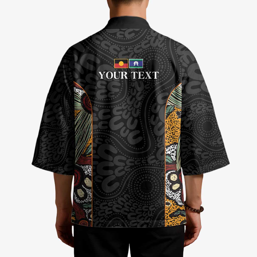 Personalised NAIDOC Deadly 50 Years Kimono Minimalist Aboriginal Art