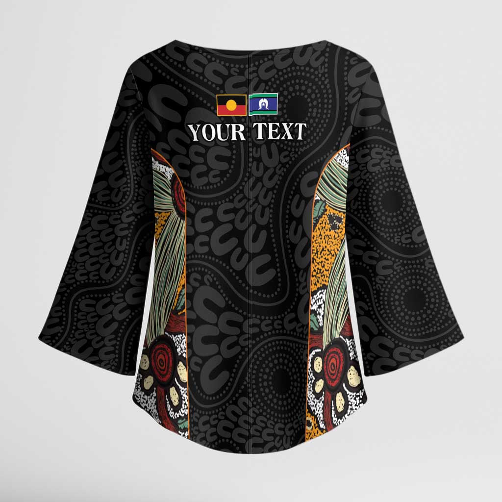 Personalised NAIDOC Deadly 50 Years Kimono Sleeve Blouse Minimalist Aboriginal Art