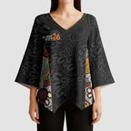 Personalised NAIDOC Deadly 50 Years Kimono Sleeve Blouse Minimalist Aboriginal Art