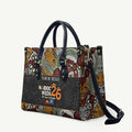 Personalised NAIDOC Deadly 50 Years Leather Bag Minimalist Aboriginal Art