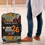 Personalised NAIDOC Deadly 50 Years Luggage Cover Minimalist Aboriginal Art