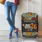 Personalised NAIDOC Deadly 50 Years Luggage Cover Minimalist Aboriginal Art