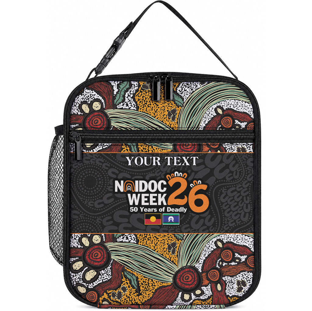 Personalised NAIDOC Deadly 50 Years Lunch Bag Minimalist Aboriginal Art