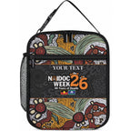 Personalised NAIDOC Deadly 50 Years Lunch Bag Minimalist Aboriginal Art