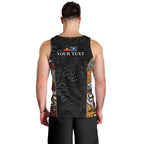 Personalised NAIDOC Deadly 50 Years Men Tank Top Minimalist Aboriginal Art