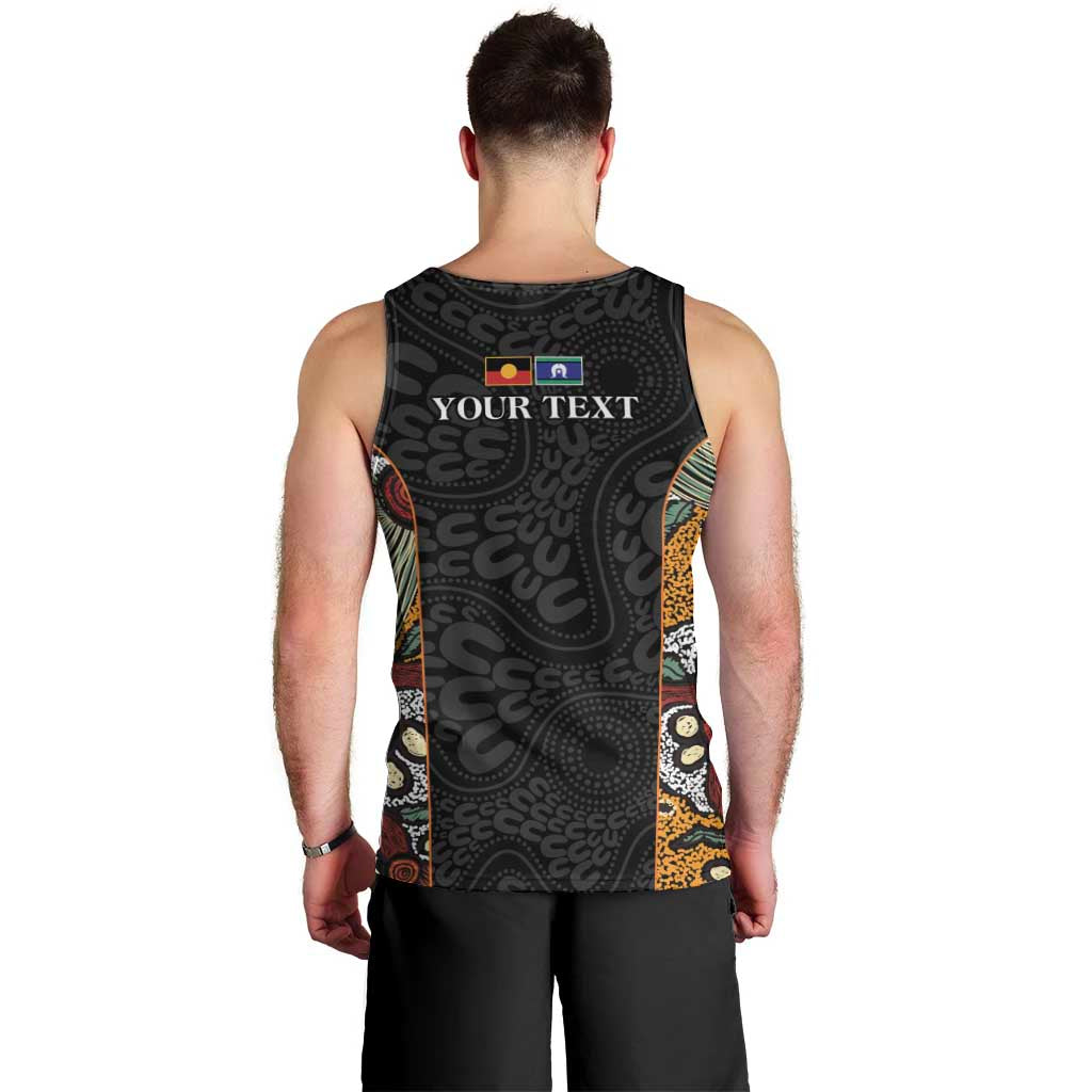 Personalised NAIDOC Deadly 50 Years Men Tank Top Minimalist Aboriginal Art