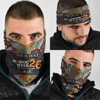 Personalised NAIDOC Deadly 50 Years Neck Gaiter Minimalist Aboriginal Art