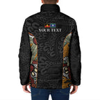 Personalised NAIDOC Deadly 50 Years Padded Jacket Minimalist Aboriginal Art