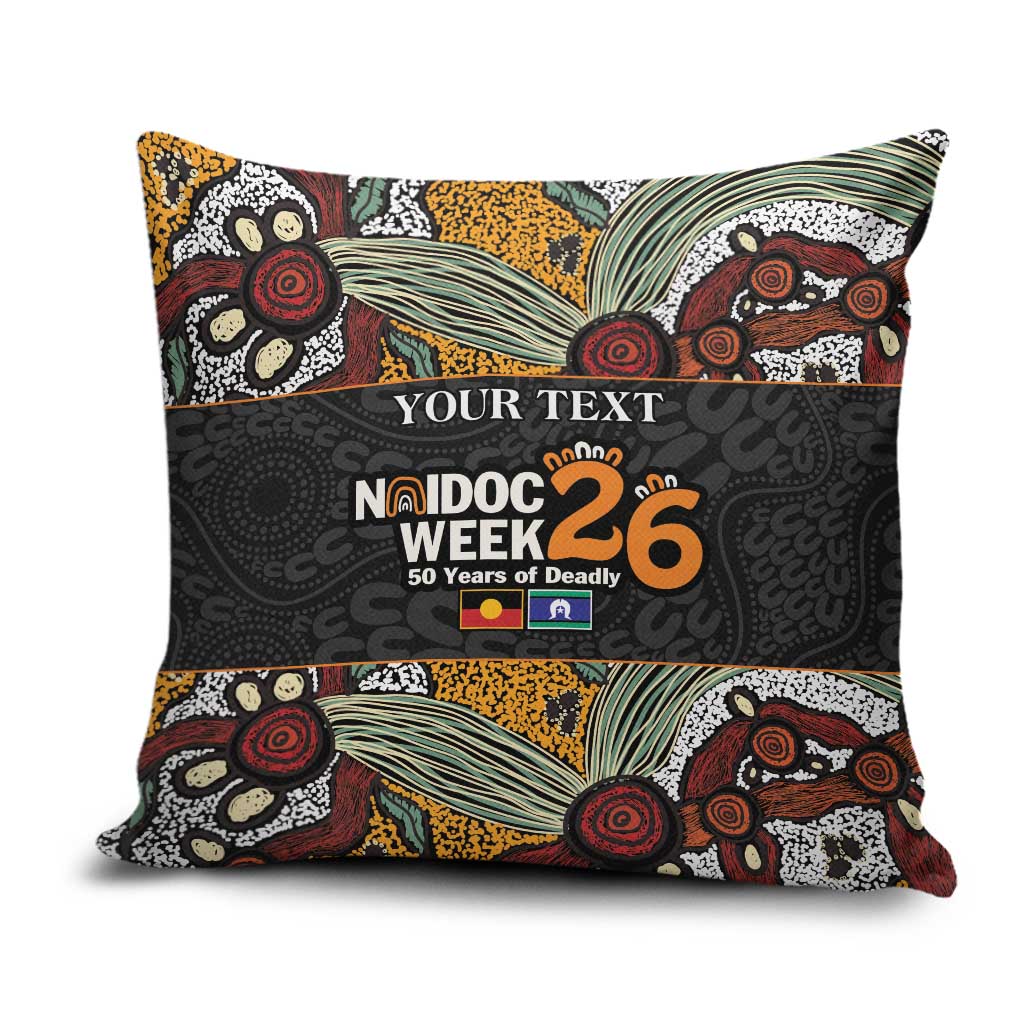 Personalised NAIDOC Deadly 50 Years Pillow Cover Minimalist Aboriginal Art
