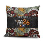 Personalised NAIDOC Deadly 50 Years Pillow Cover Minimalist Aboriginal Art