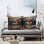 Personalised NAIDOC Deadly 50 Years Pillow Cover Minimalist Aboriginal Art