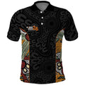 Personalised NAIDOC Deadly 50 Years Polo Shirt Minimalist Aboriginal Art