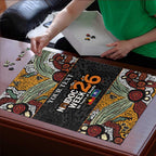 Personalised NAIDOC Deadly 50 Years Puzzle Minimalist Aboriginal Art