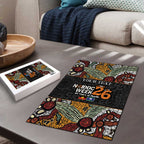 Personalised NAIDOC Deadly 50 Years Puzzle Minimalist Aboriginal Art