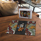 Personalised NAIDOC Deadly 50 Years Puzzle Minimalist Aboriginal Art
