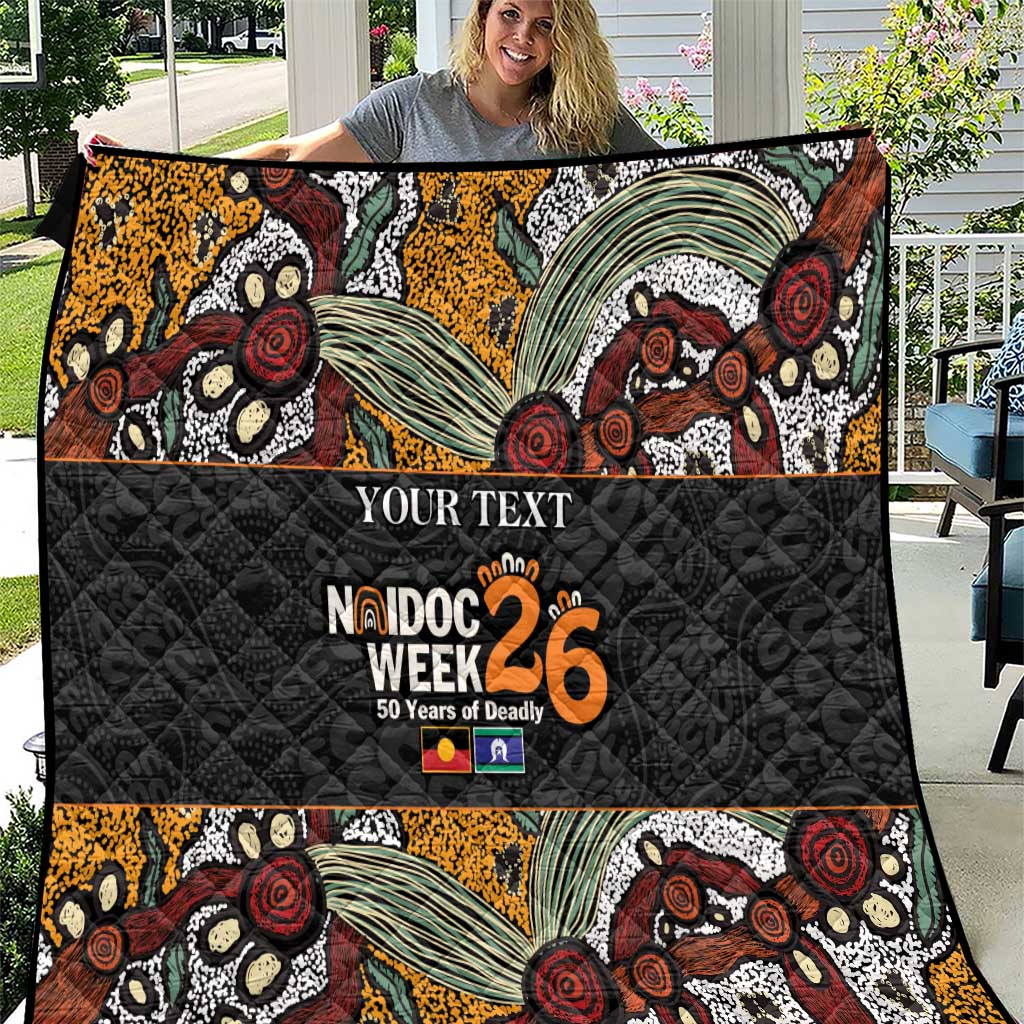 Personalised NAIDOC Deadly 50 Years Quilt Minimalist Aboriginal Art