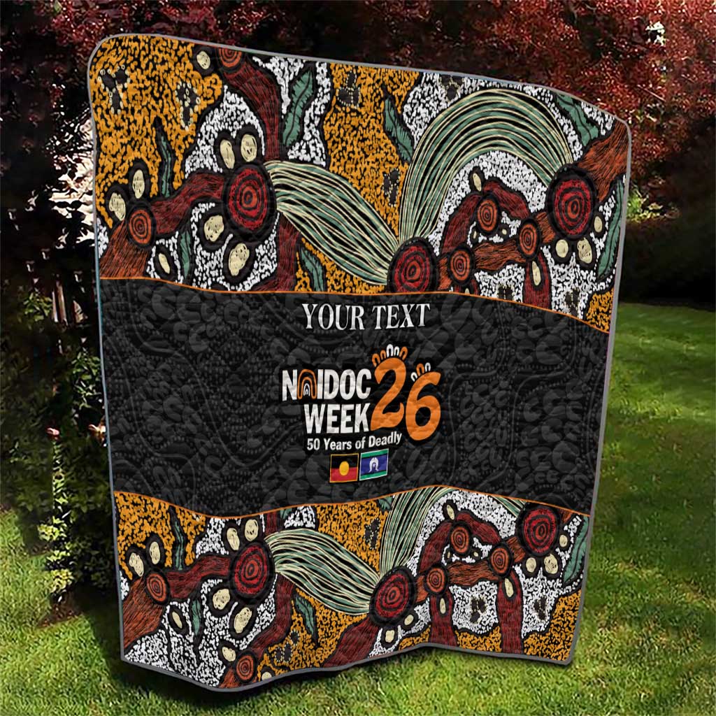 Personalised NAIDOC Deadly 50 Years Quilt Minimalist Aboriginal Art