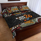 Personalised NAIDOC Deadly 50 Years Quilt Bed Set Minimalist Aboriginal Art