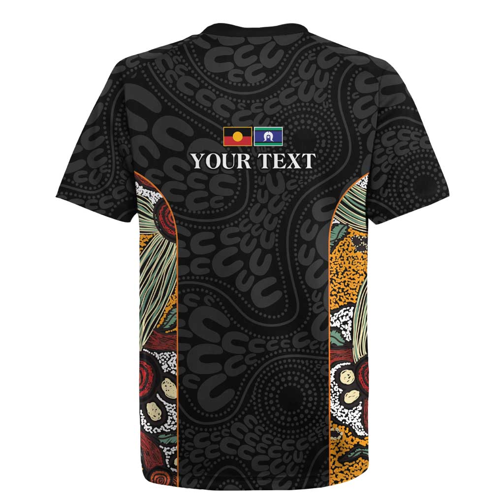 Personalised NAIDOC Deadly 50 Years Rugby Jersey Minimalist Aboriginal Art
