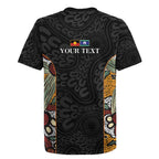 Personalised NAIDOC Deadly 50 Years Rugby Jersey Minimalist Aboriginal Art