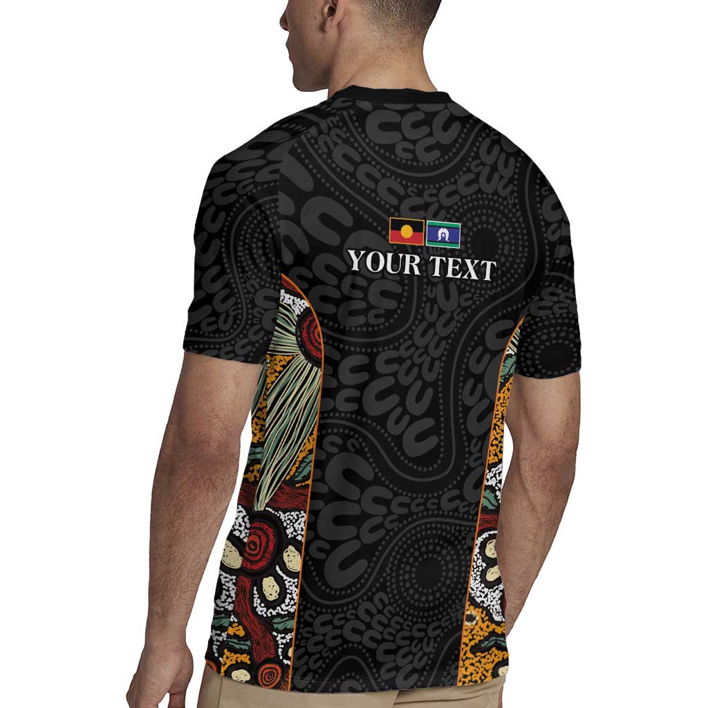 Personalised NAIDOC Deadly 50 Years Rugby Jersey Minimalist Aboriginal Art