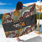 Personalised NAIDOC Deadly 50 Years Sarong Minimalist Aboriginal Art