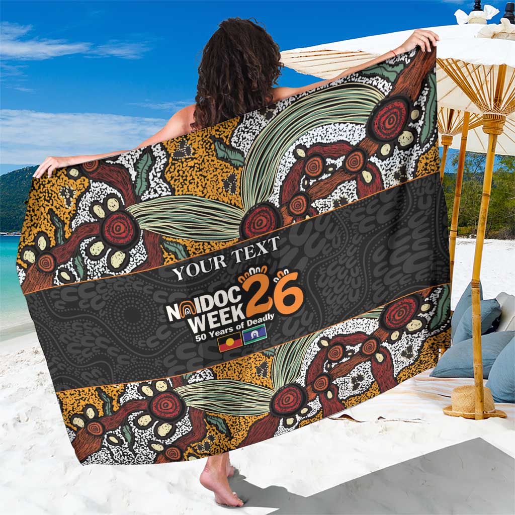 Personalised NAIDOC Deadly 50 Years Sarong Minimalist Aboriginal Art