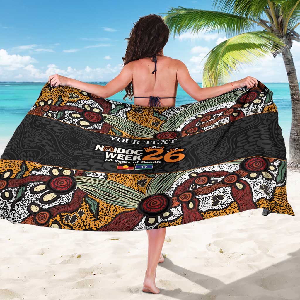 Personalised NAIDOC Deadly 50 Years Sarong Minimalist Aboriginal Art