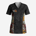 Personalised NAIDOC Deadly 50 Years Scrub Top Minimalist Aboriginal Art