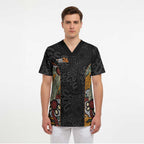 Personalised NAIDOC Deadly 50 Years Scrub Top Minimalist Aboriginal Art