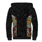 Personalised NAIDOC Deadly 50 Years Sherpa Hoodie Minimalist Aboriginal Art
