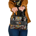 Personalised NAIDOC Deadly 50 Years Shoulder Handbag Minimalist Aboriginal Art