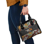 Personalised NAIDOC Deadly 50 Years Shoulder Handbag Minimalist Aboriginal Art