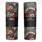 Personalised NAIDOC Deadly 50 Years Skinny Tumbler Minimalist Aboriginal Art