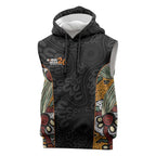 Personalised NAIDOC Deadly 50 Years Sleeveless Hoodie Minimalist Aboriginal Art