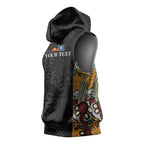 Personalised NAIDOC Deadly 50 Years Sleeveless Hoodie Minimalist Aboriginal Art