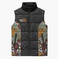 Personalised NAIDOC Deadly 50 Years Sleeveless Puffer Jacket Minimalist Aboriginal Art