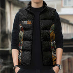 Personalised NAIDOC Deadly 50 Years Sleeveless Puffer Jacket Minimalist Aboriginal Art