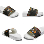 Personalised NAIDOC Deadly 50 Years Slide Sandals Minimalist Aboriginal Art