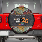 Personalised NAIDOC Deadly 50 Years Spare Tire Cover Minimalist Aboriginal Art
