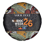 Personalised NAIDOC Deadly 50 Years Spare Tire Cover Minimalist Aboriginal Art