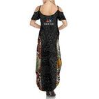 Personalised NAIDOC Deadly 50 Years Summer Maxi Dress Minimalist Aboriginal Art