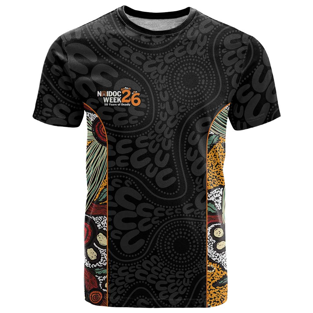 Personalised NAIDOC Deadly 50 Years T Shirt Minimalist Aboriginal Art