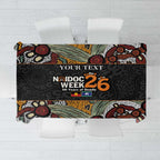 Personalised NAIDOC Deadly 50 Years Tablecloth Minimalist Aboriginal Art