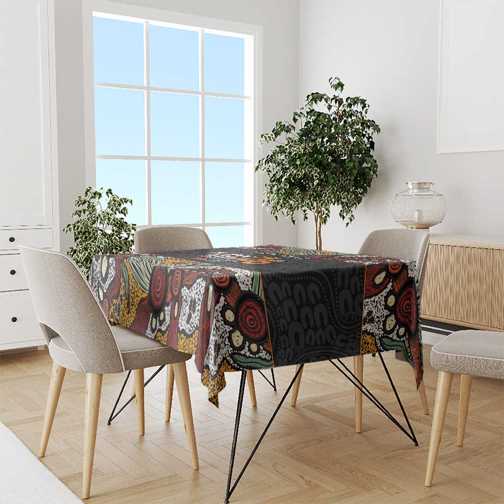 Personalised NAIDOC Deadly 50 Years Tablecloth Minimalist Aboriginal Art