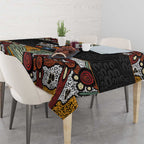 Personalised NAIDOC Deadly 50 Years Tablecloth Minimalist Aboriginal Art
