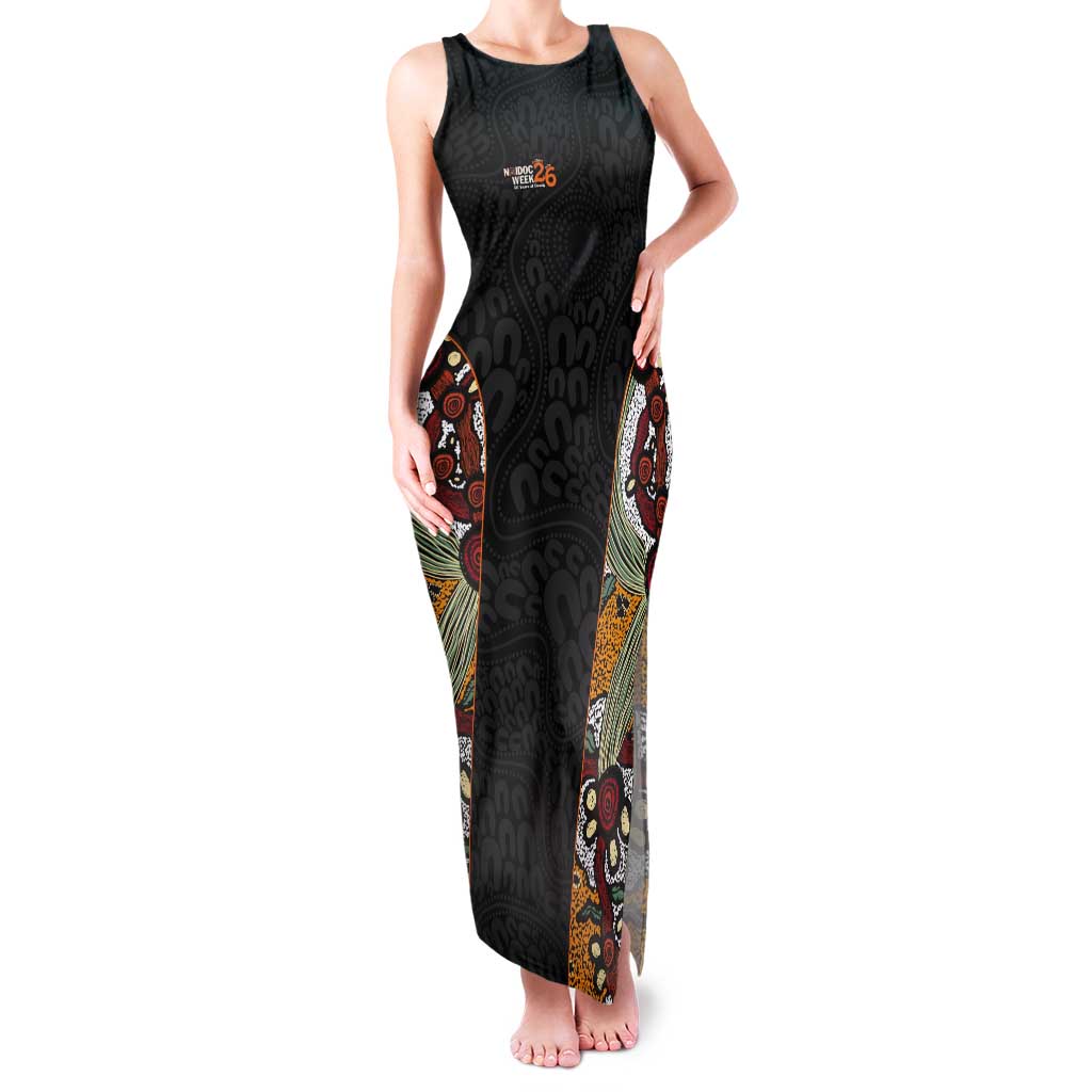 Personalised NAIDOC Deadly 50 Years Tank Maxi Dress Minimalist Aboriginal Art