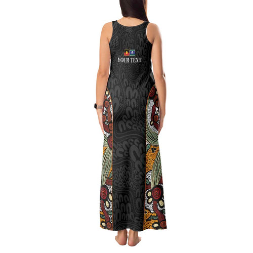 Personalised NAIDOC Deadly 50 Years Tank Maxi Dress Minimalist Aboriginal Art